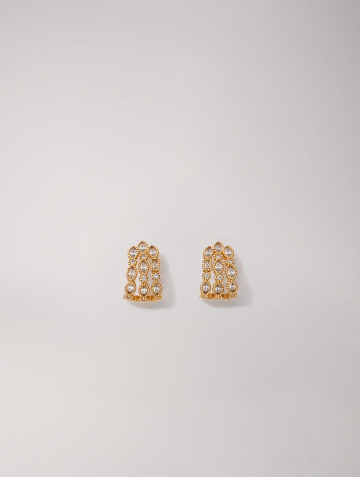 Rhinestone earrings