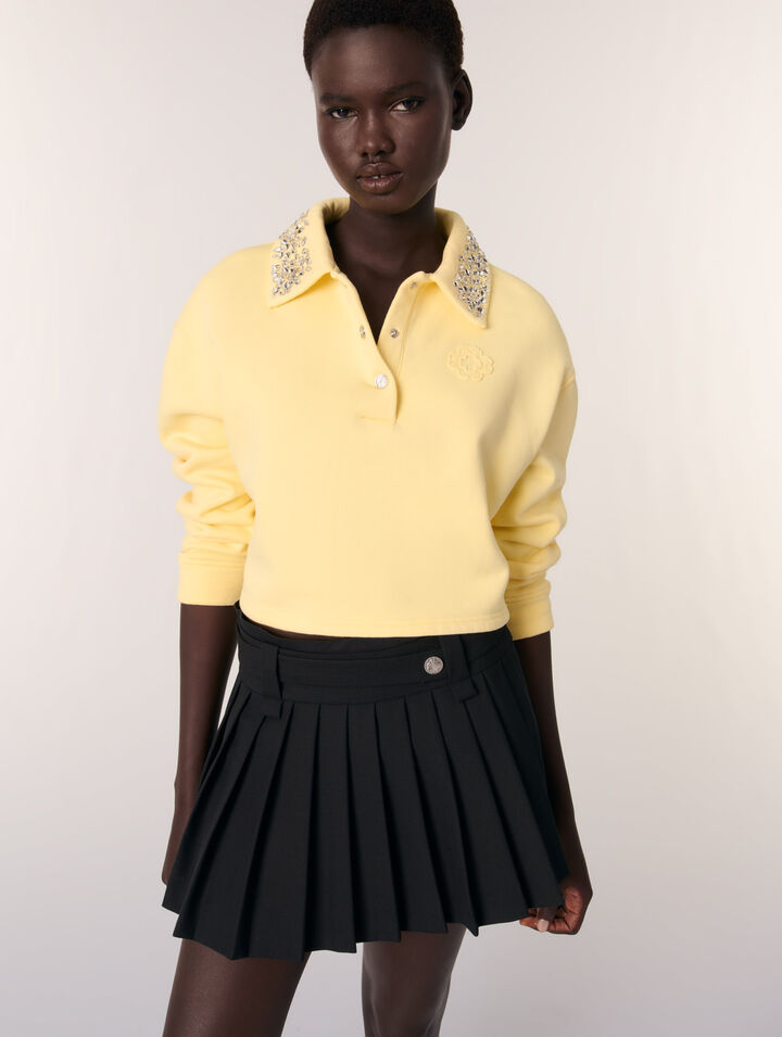 Short pleated skirt