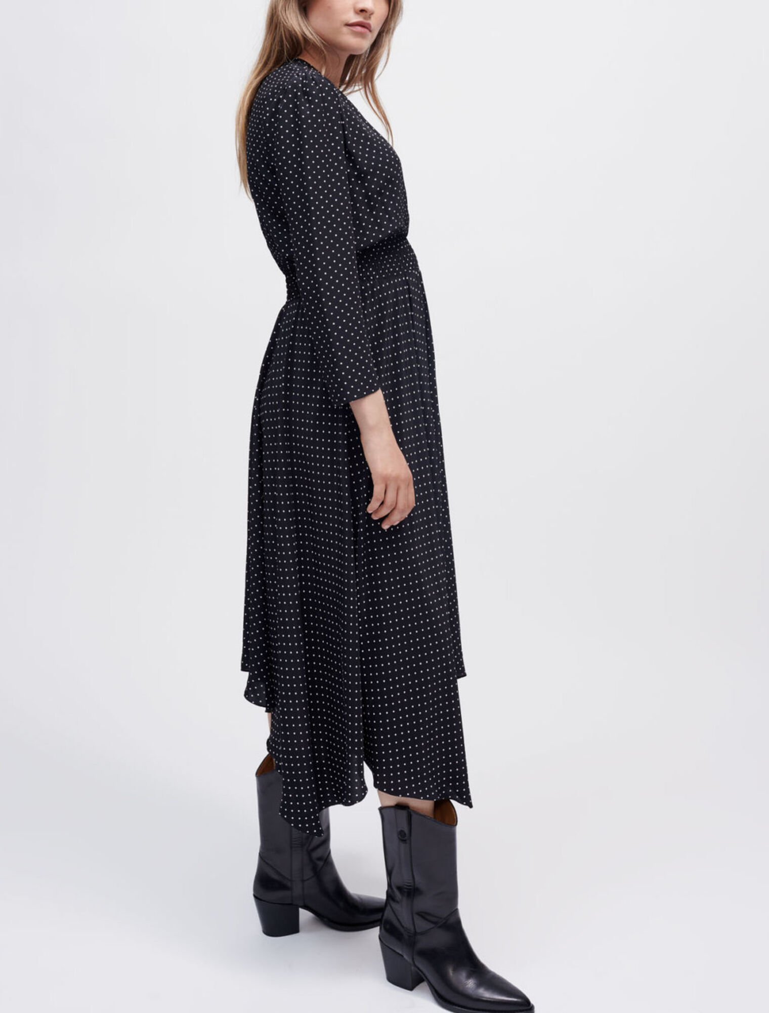 Waisted maxi dress