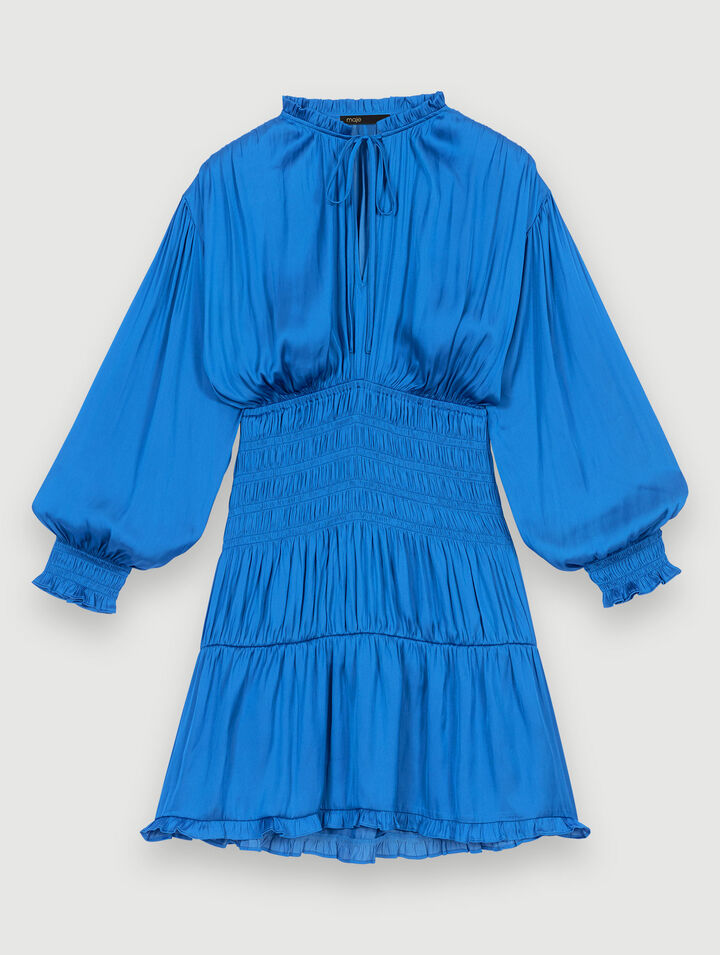 Blue smocked dress