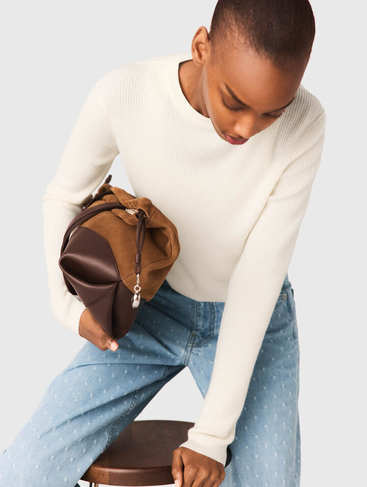 Jumper with jewelled buttons