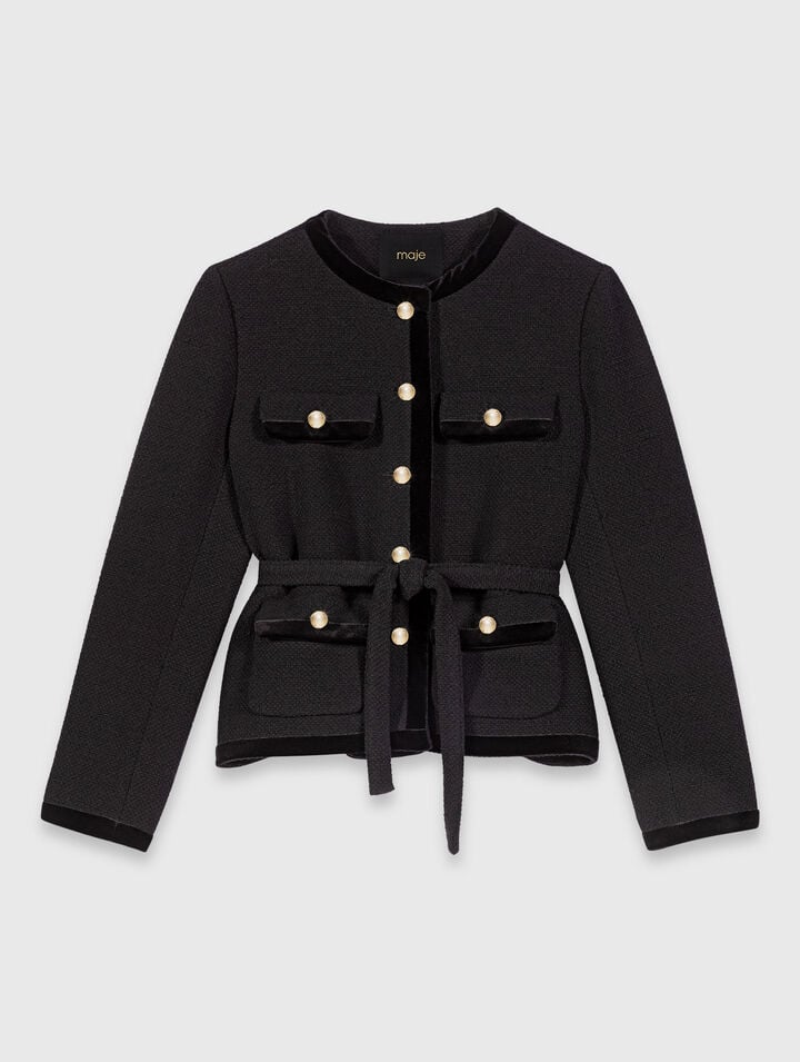 Long tweed jacket