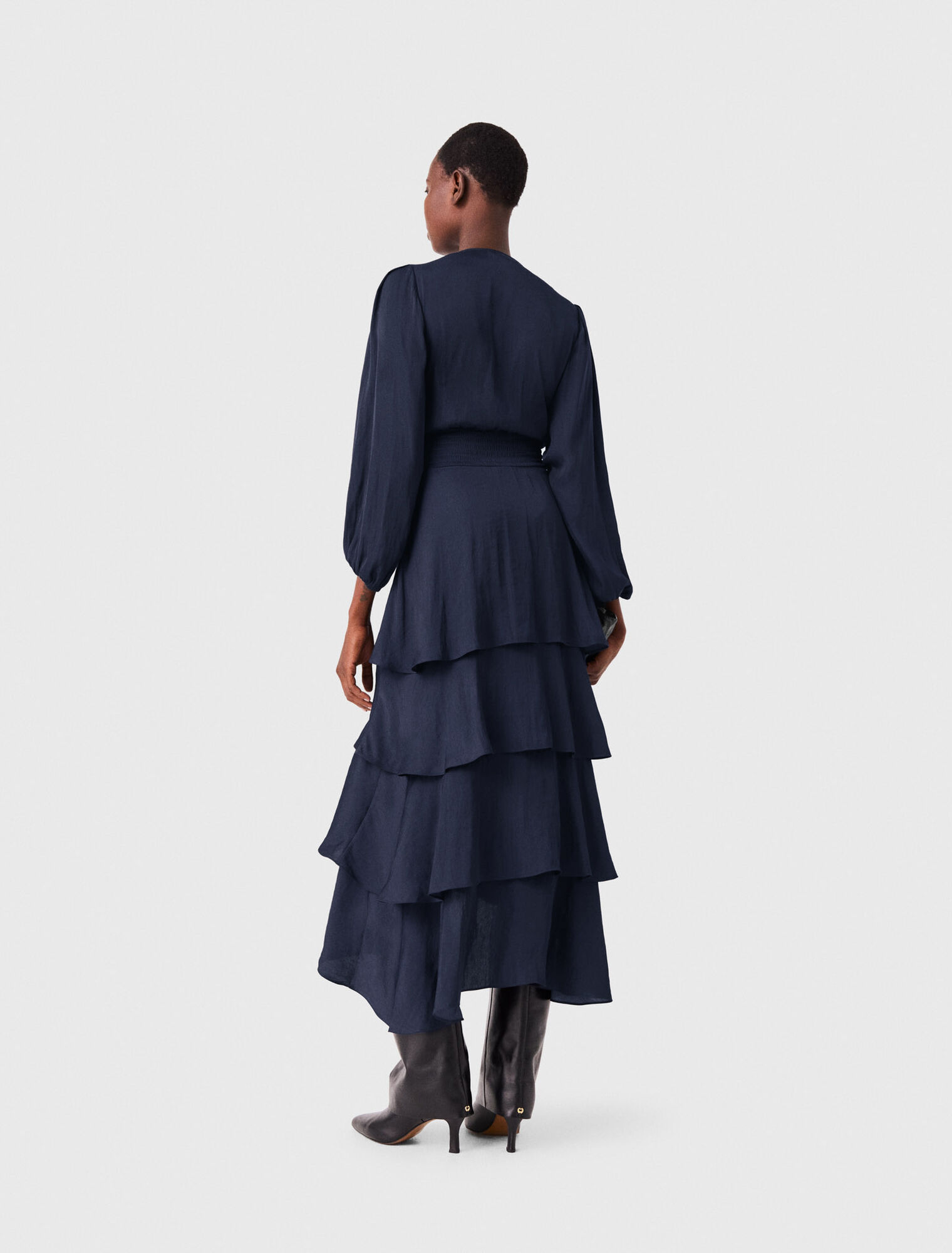 Ruffled maxi dress