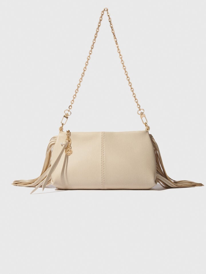 Miss M plain leather clutch bag