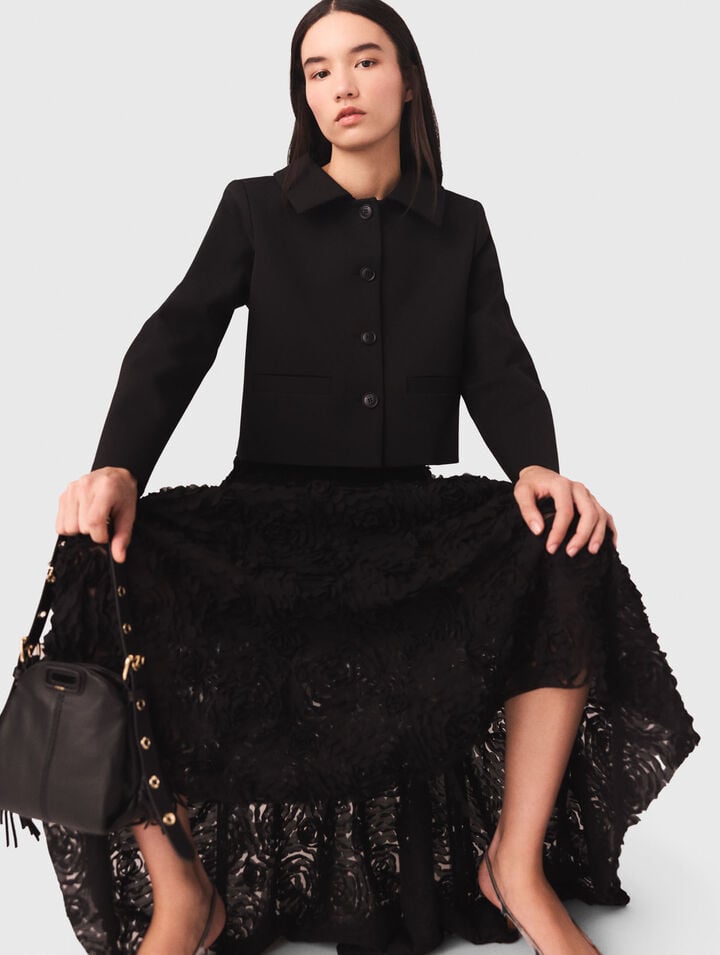 Long embroidered skirt