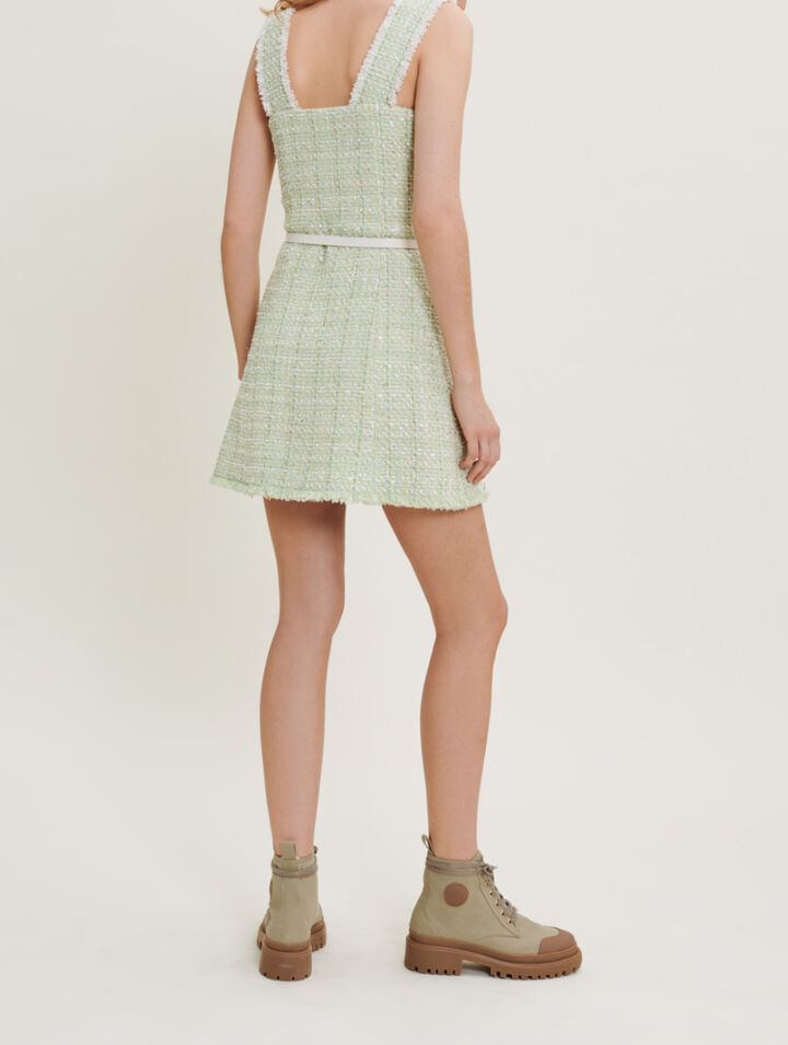 Shiny tweed dress
