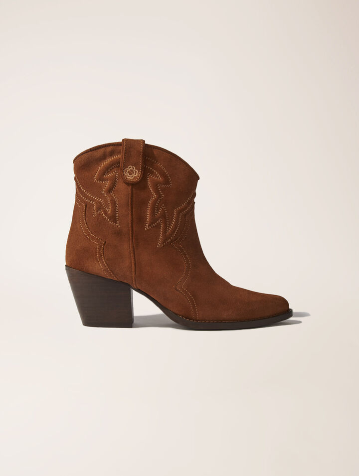 Suede ankle boots