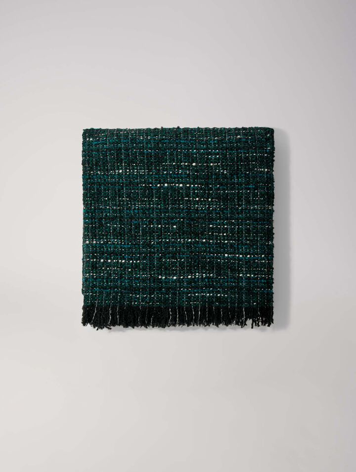 Tweed poncho