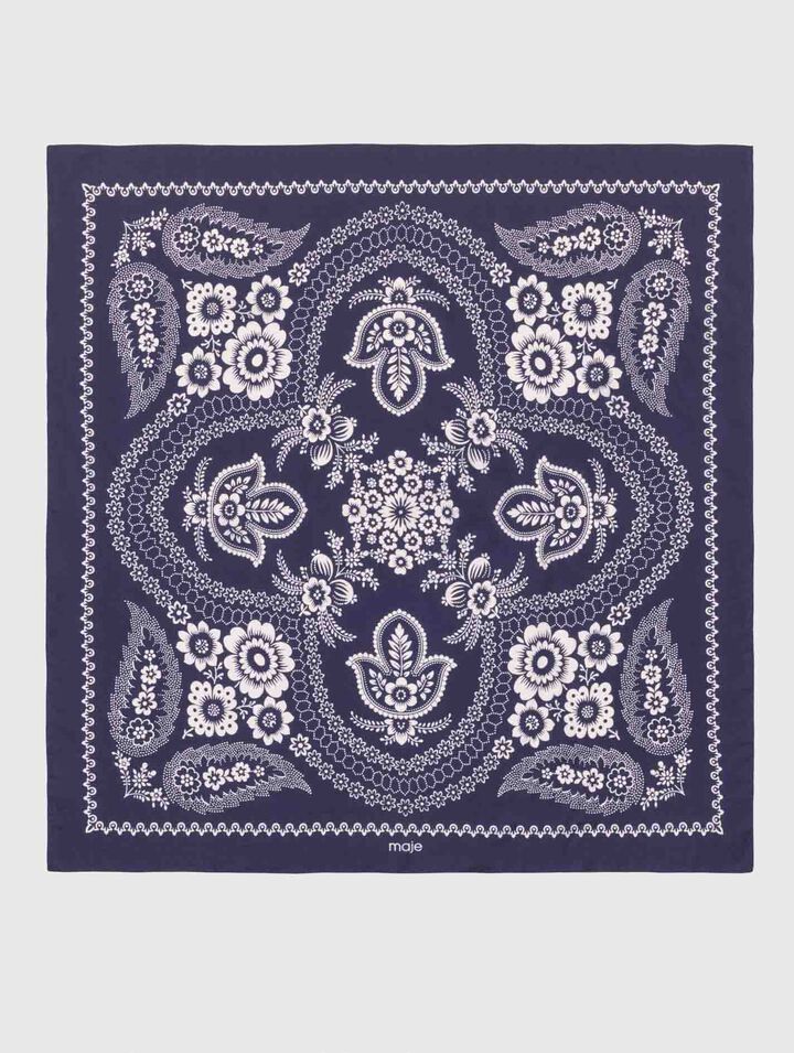 90x90 silk print square