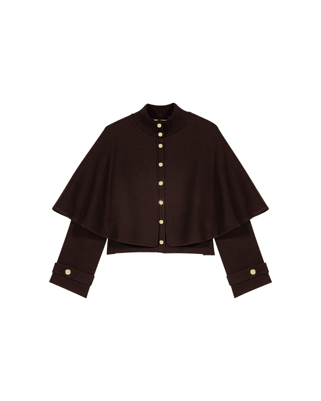 Cape-effect cardigan